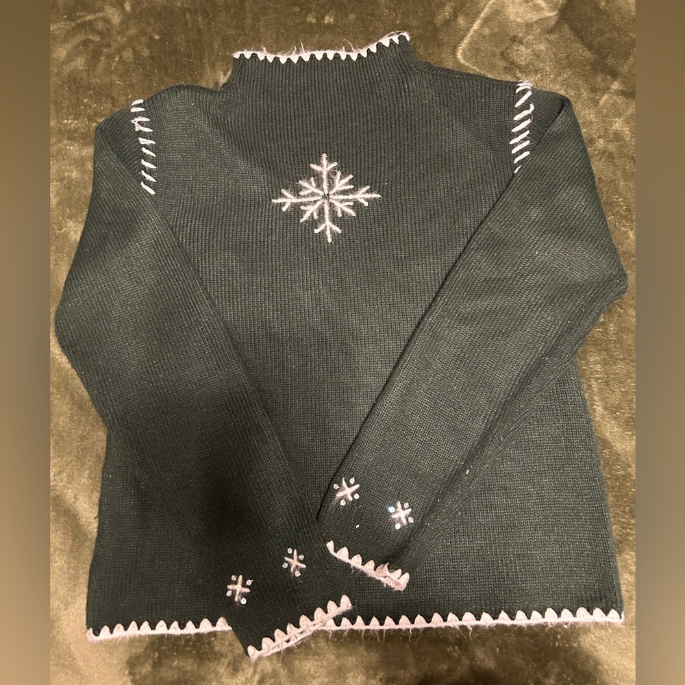 Christopher & Banks snow flake sweater - Picture 2 of 6